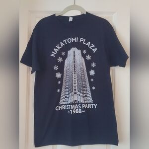 Nakatomi Plaza 1988 Christmas Party Die Hard Movie Holiday T-Shirt Tee Size M
